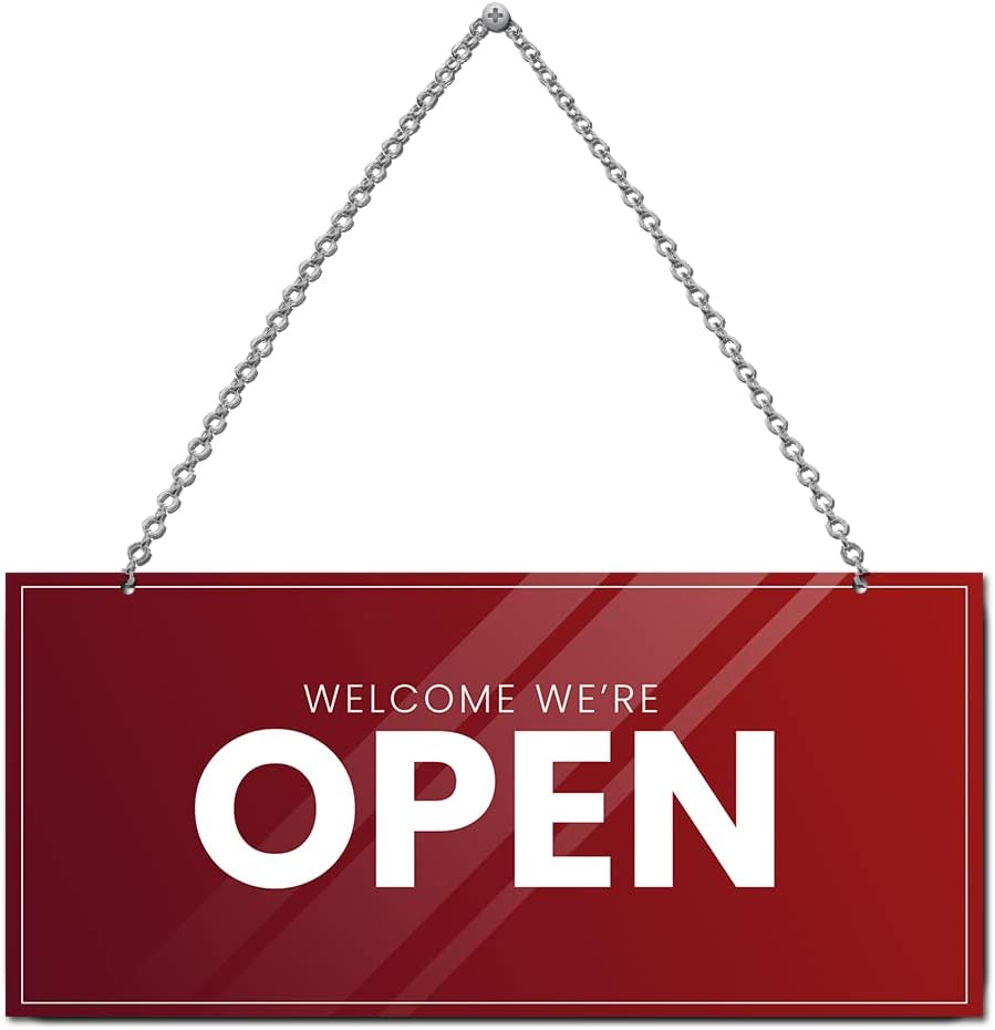 Wildmark Double Sided Open-Close Sign Board for shop, office ...