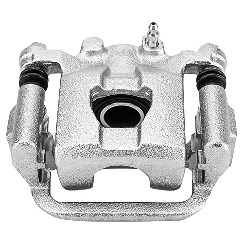 Image of Detroit Axle - Rear Right Brake Caliper for 2007-2019 Nissan Sentra | 2011-2017 Juke, 2007-2010 Tiida, Passenger Side Disc Brake Caliper w /Bracket Replacement