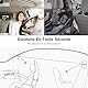 Vinabo Baby-Autospiegel, Verbesserte Version Babyspiegel Mit Hakenclip, Kinderwagenspiegel Mit Rückfahrsperre, Sicherheit, 360° Drehbarer Baby-Autospiegel, Essentiell für Junge Eltern