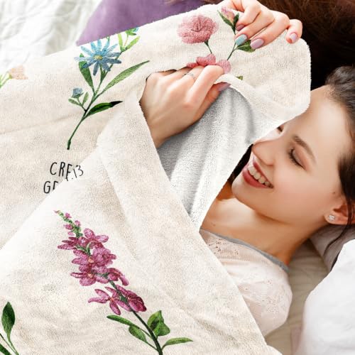 Afterprints Manta Térmica Throw Blanket en Color Cream 50 x 60 pulgadas miniatura 6