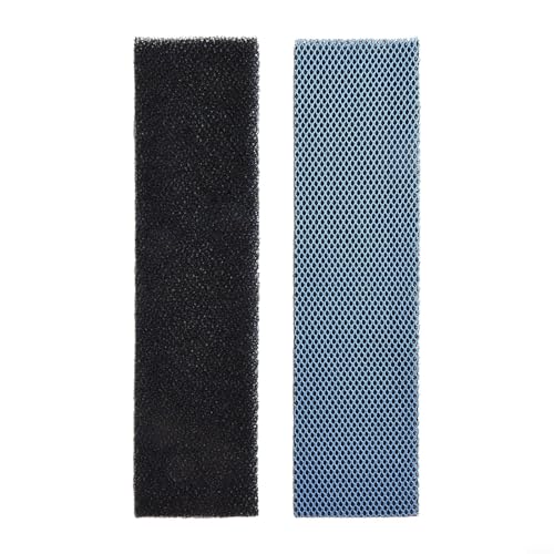 Filtros de aire acondicionado, 2 filtros de aire acondicionado bloquean la mayoría de las partículas y mejoran el rendimiento de refrigeración en todos los modelos de aire acondicionado (B)