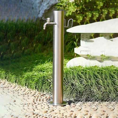 Colonne de robinet d'eau verticale inox avec isolation antigel intégrée - 2