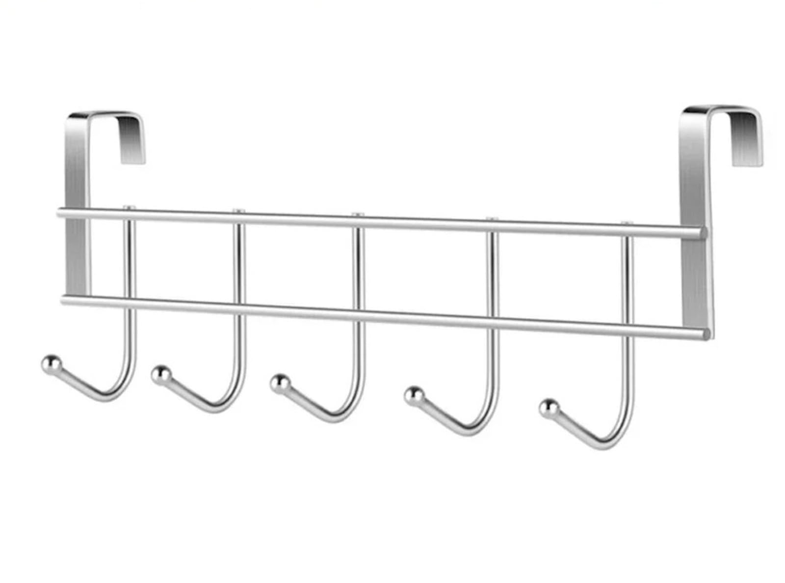 Weqyfdc White Over The Door Hook 5 Hooks Behind The Door