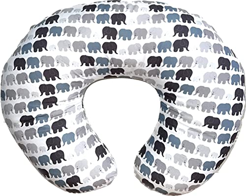 Image of NorthCoastTrendy Elephant Nursing Pillows for Breastfeeding - Breastfeeding Pillows with Removable Cotton Blend Cover - Ultra Soft and Breathable Baby Feeding Pillow and Positioner Support