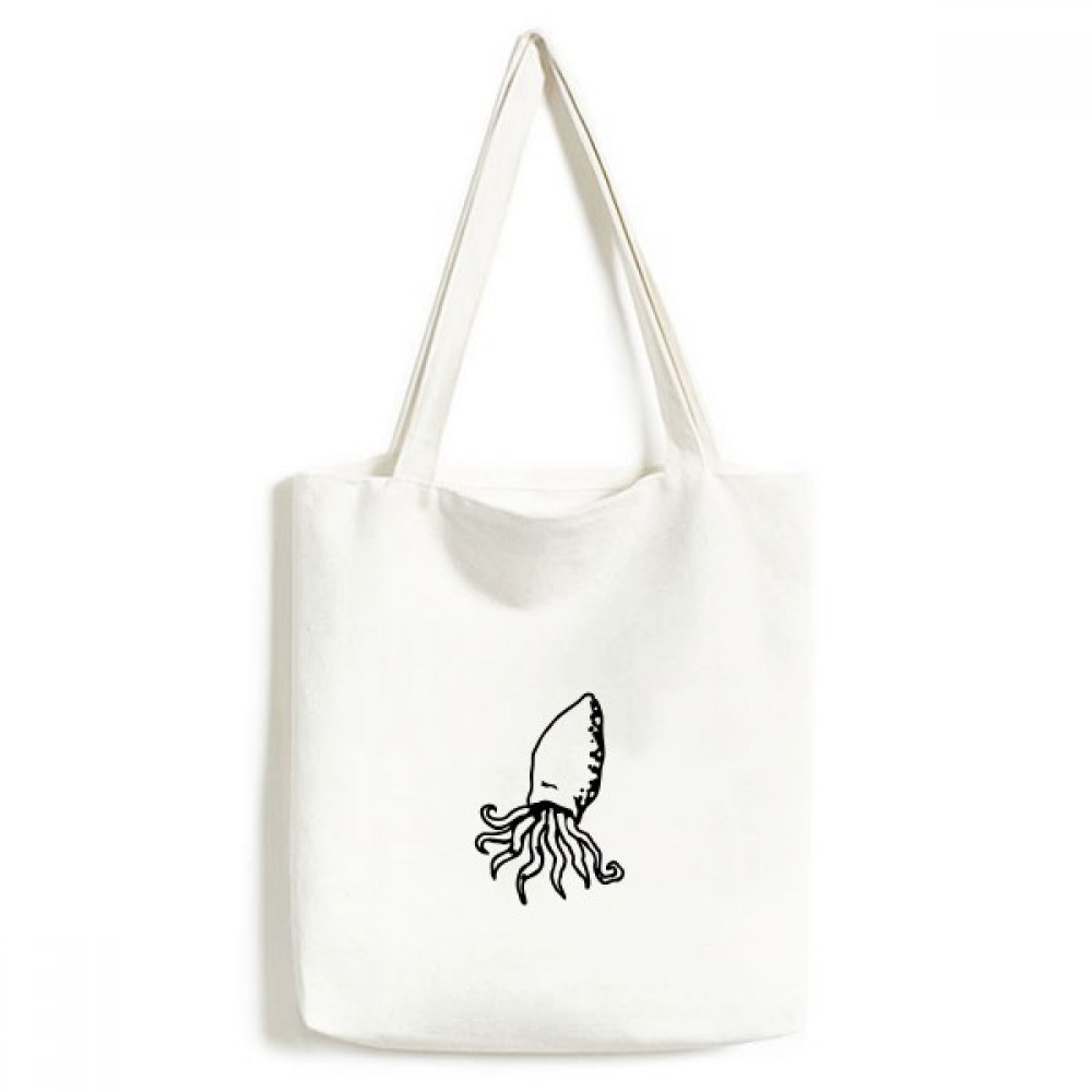 Sac en toile pieuvre multicolore lavable DIYthinker 33x40cm