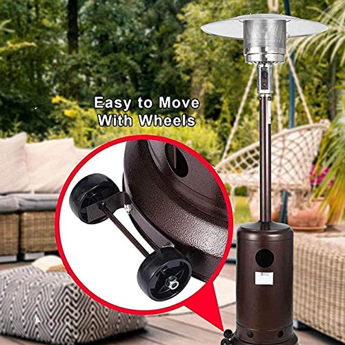 luning Kit de roda de aquecedor de pátio, universal, fácil de instalar, aquecedor de pátio, roda móv
