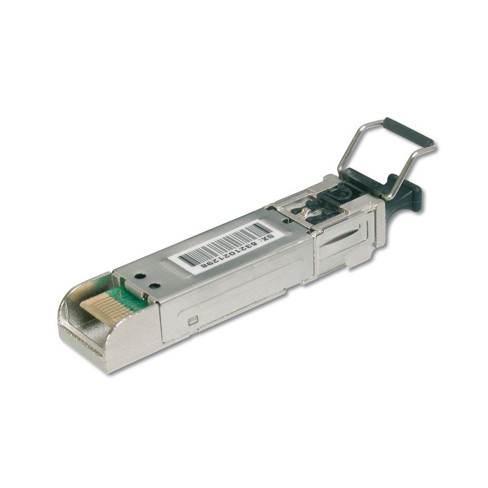 DIGITUS Universal Gigabit SFP Modul - 1,25 Gbit/s - industrielle Version - Mini GBIC - für Singlemode-Glasfaser - LC Duplex - 1310 nm Wellenlänge - 20 km Reichweite - Plug & Play