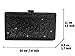 Boutique De FGG Light Blue Crystal Evening Bags for Women Formal Party Box Clutch Wedding Rhinestone Handbags Bridal Clutch Purse,Mini