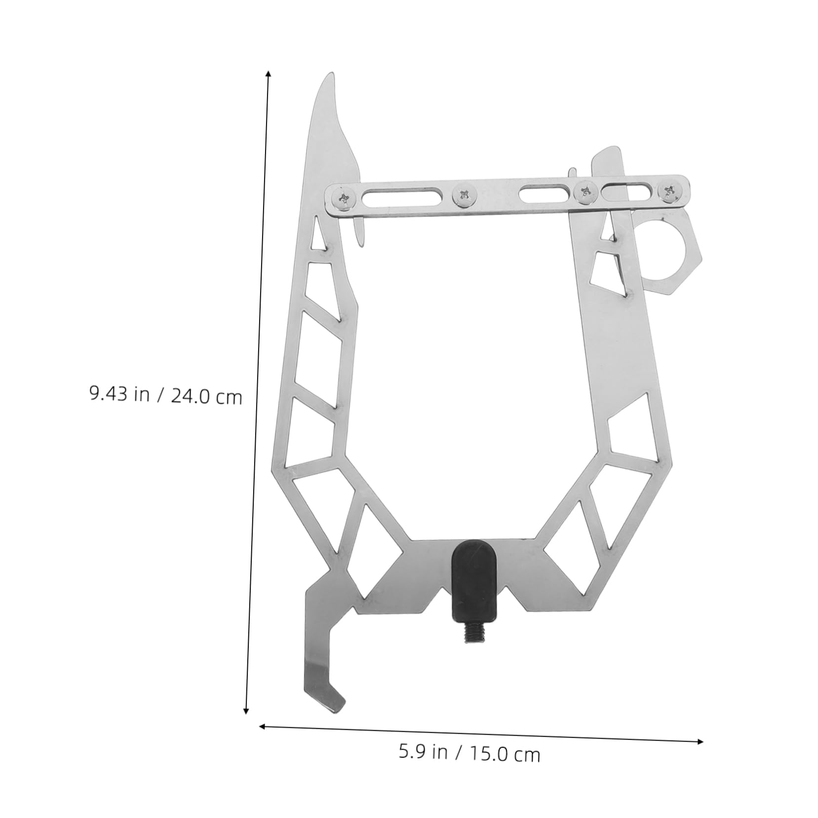 SUPVOX Boat Hook End Replacement Attachment Stainless Steel Dock Anchor Holder for Boating Kayak Accessory Mooring Rope Dock Hook Easy to Use Strong Construction