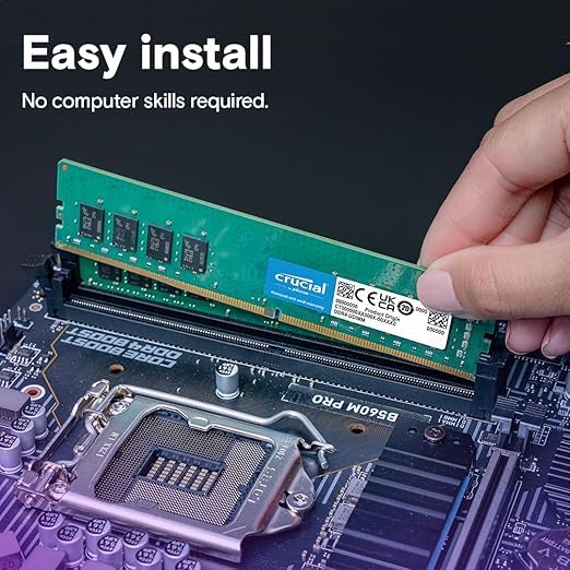 Image of Crucial RAM 32GB DDR4 3200 MHz CL22 Desktop Memory CT32G4DFD832A