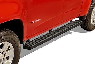 APS iBoard Running Boards 5-inch Black Custom Fit 2015-2020 Chevy Colorado GMC Canyon Crew Cab Pickup 4-Door (Nerf Bars Side Steps Side Bars) - coolthings.us
