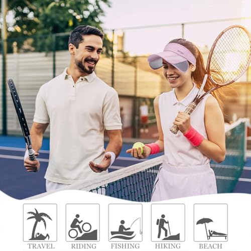 Image of PALAY Cap for Women Stylish, Summer Caps for Women, Extendable Side Brim Sun Visor Womens Hat, Fashion Breathable Hats with Sweatband for Biking, Running, Golfing