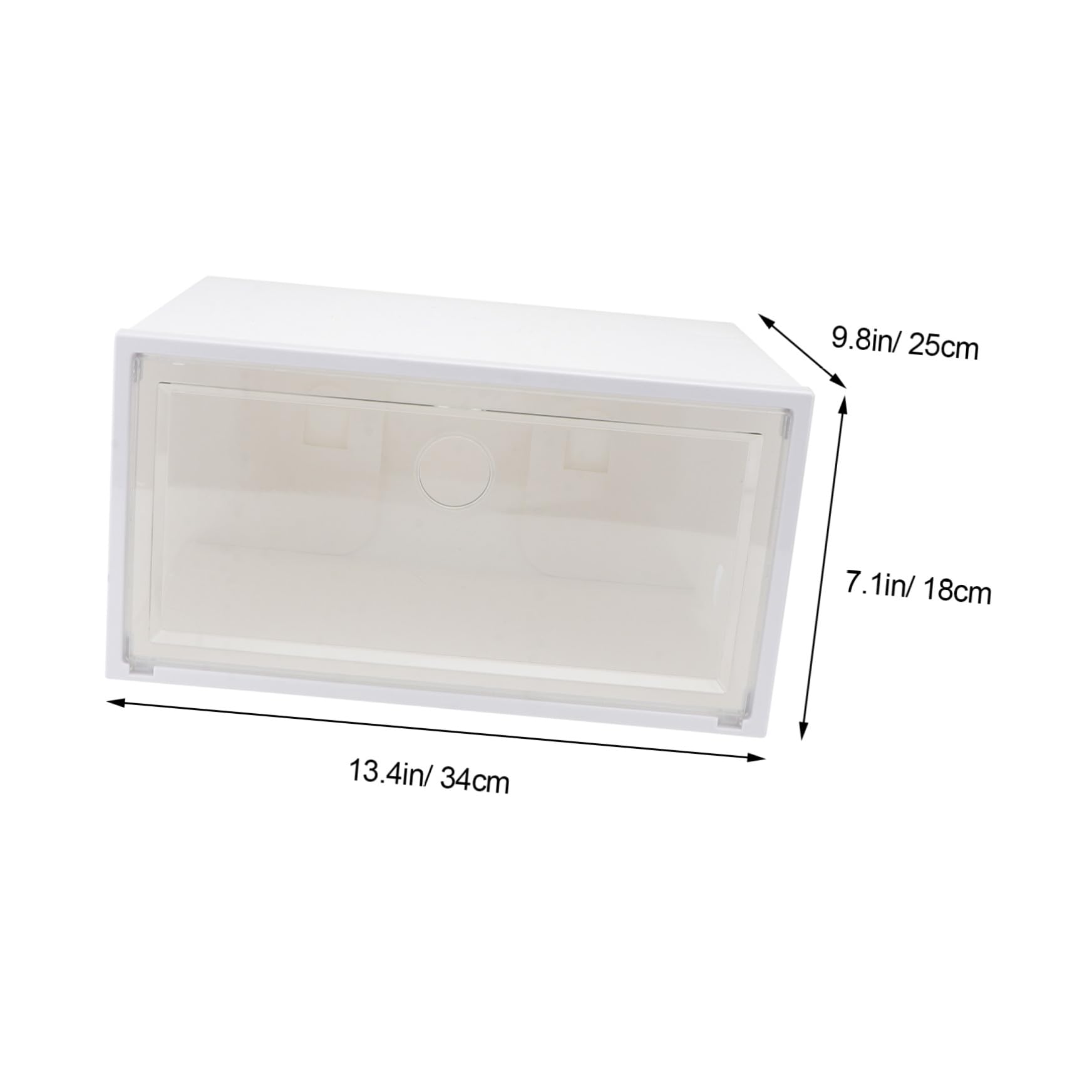 Caja de Zapatos Transparente de Plástico Gran Capacidad y Puerta Lateral, Organizador Práctico y Diseño Simple para Almacenamiento Hogar