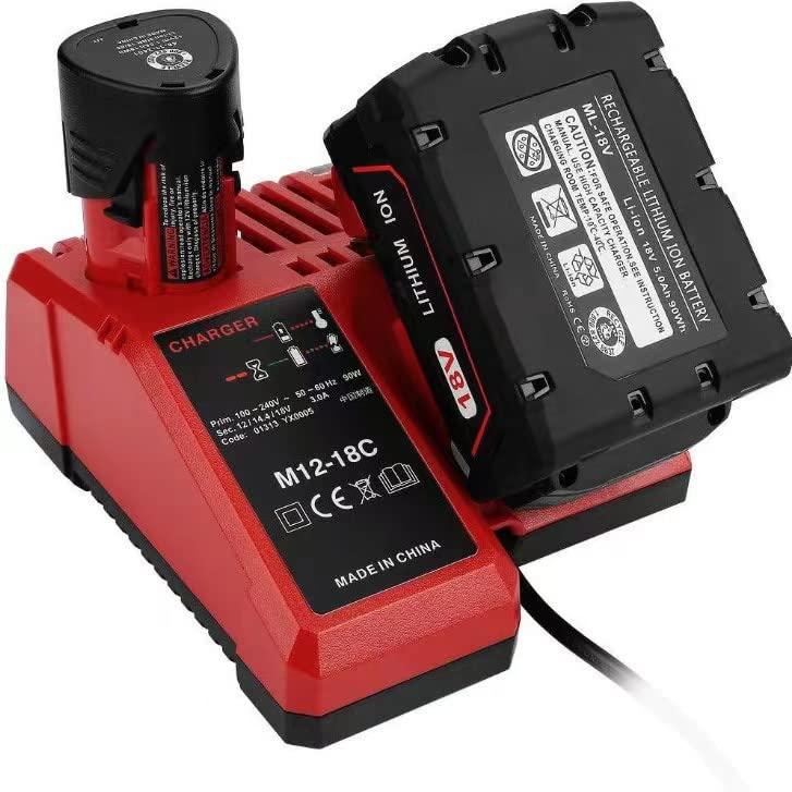 Milwaukee M12 GOOALITY 12V 3.0Ah Li-ION M12 Batterie De Rechange Pour M12B 48-11-2420 48-11-2440 48-11-2401 48-11-2402 48-11-2411 Chargeur Bosch 18v Professional