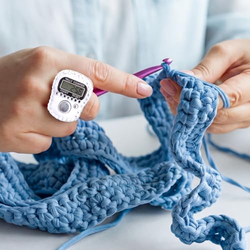 Image of Simgoing Electronic Finger Clicker Counter, Rhinestones Tally Tasbeeh Counter Gifts for Prayer Islamic Golf Counting Goods Lap Knitting Bling Accessories