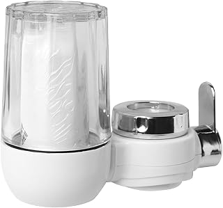 CLKE Grifo de filtro de agua, purificador de filtro de agua del grifo con cartucho compuesto, purificador de agua para grifo elimina arena, cloro, metales pesados, plomo y más, grifo para cocina/ducha