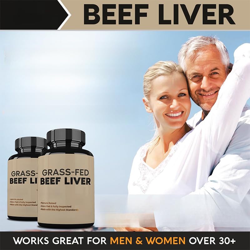 Grass Fed Desiccated Beef Liver - No Hormones, GMO and Gluten Free, Pasture-Raised, Free Range Beef 1PCS