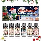 jamgeery Juego De Aceites Esenciales | 6 Unidades Aceites Esenciales Navideños Para Difusor | Purificador Jabones Meditación Coche Viaje Oficina Hogar Spa