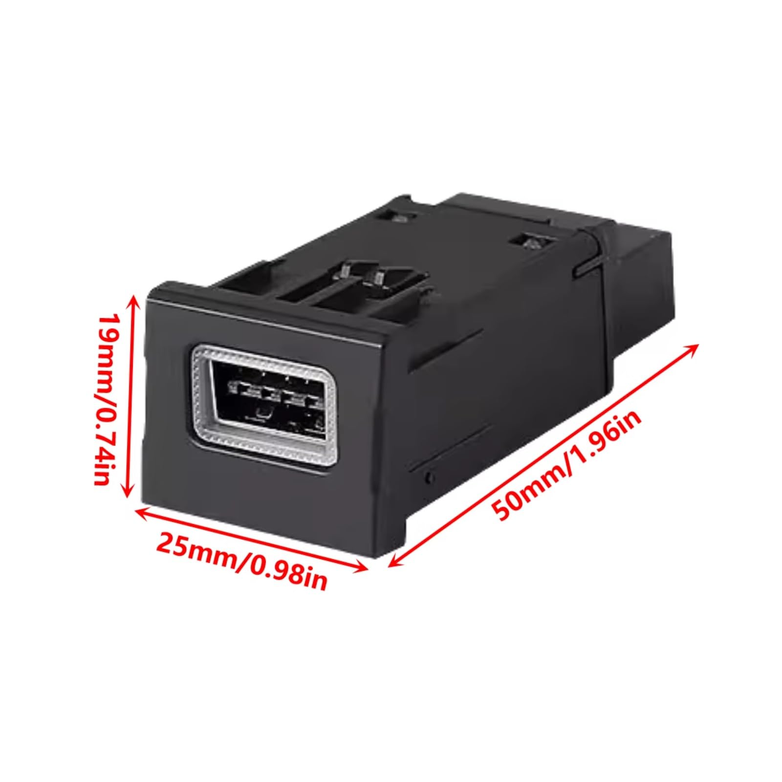 Aux USB carga Módulo Puerto USB Consola Central Compatible Con VW Para Para Caravelle QC3.0 Coche Cargador Enchufe Adaptador Corriente Salida Carga Rápida