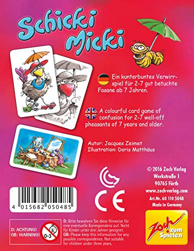 Zoch 601105048 - Schicki Micki, Gioco di Carte