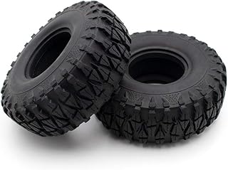 KYX Racing Rubber 1.9 Inch Tires 113mm x 43mm Tyres Upgrades Parts Accessories for 1/10 RC Crawler Car Axial SCX10 SCX10 II SCX10 III Capra Wraith D90 TRX4 TRX6 (2pcs)