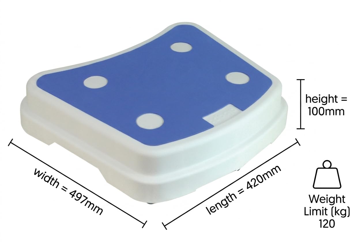 Aidapt VR278D Marche Pied en Plastique pour Salle de Bains