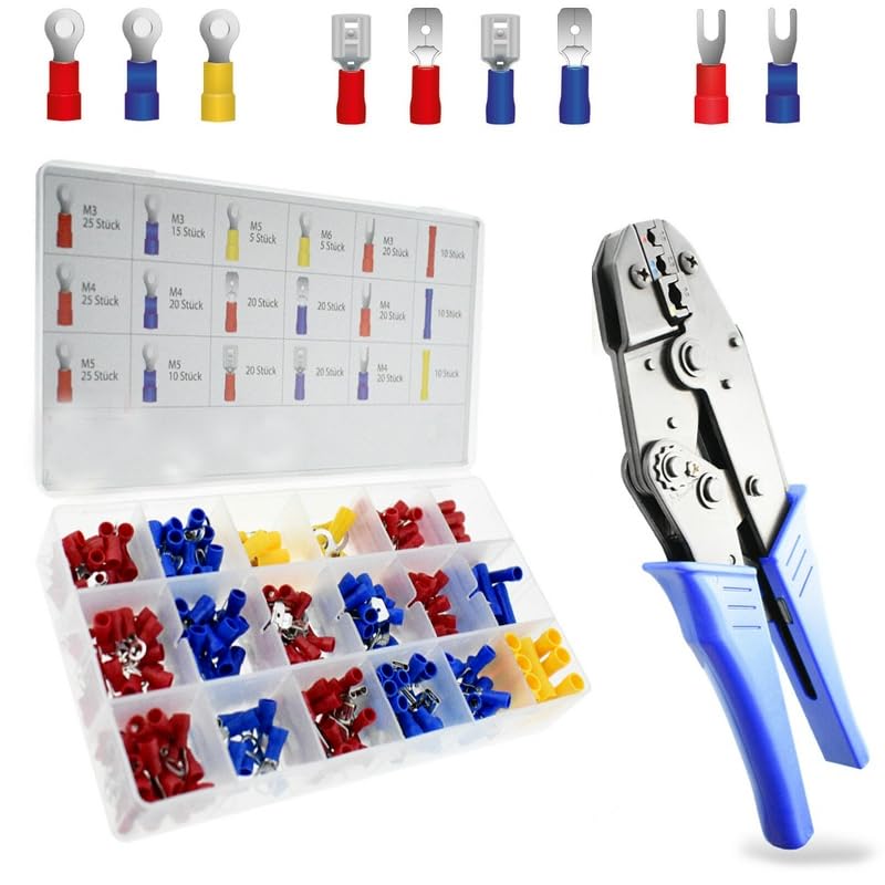 300pcs Boxed Cold Terminal B Type Combination + Crimping Tool Wire Connectors Terminal Eletrico Wire Crimp Connector VUQLDHAYZ
