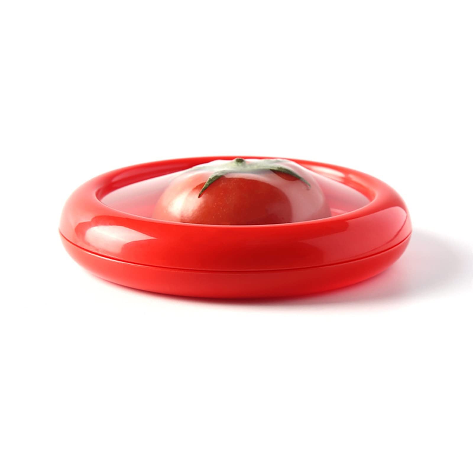 JINGYAN Storage Boxes Kitchen Storage Box Fresh Fruit Vegetable Container Tomato Lemon-Keeping Appliances Crisper(Red)