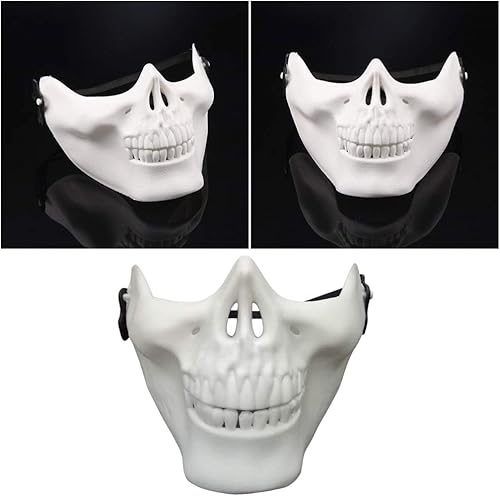 Miniatura 5 de Amosfun - Máscara de calavera para Halloween 2 unidades máscara de esqueleto de cráneo