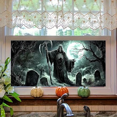 Vinilo Decorativo Halloween Homenaje Reaper 39.3x17.7 in