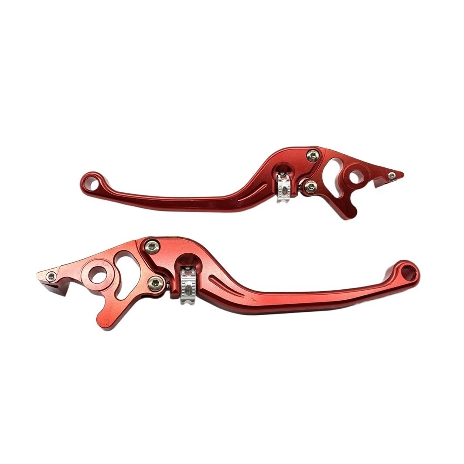 Ewsjg Red Motorcycle Adjustable Brake Clutch Lever Handle Hydraulic Levers Universal For Hon&Da For Yam&Aha For Kawa&Saki Clutchs Brakes Handle Levers