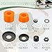 YELARXI Skateboard Bushings, Skateboard Truck Rebuild Long-Board Kit Bushings Washers Pivot Cups-Fitting for (Outdoor Skateboard Parts) 92A & PU & Orange