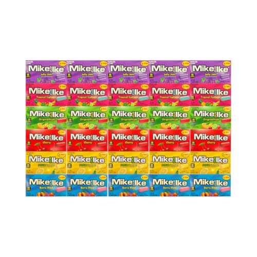 Variety Pack Mike and Ike Fruity Chewy Candy 30 Count miniatura 2