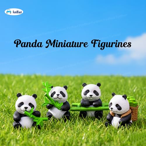Image of FunBlast Panda Miniature Figurines - Decorative Showpiece, Gift for Him /Her, Diwali Deepwali New Year Home Decor, Bedroom, Living Room, Office, Table, Car Dashboard (Style-B)