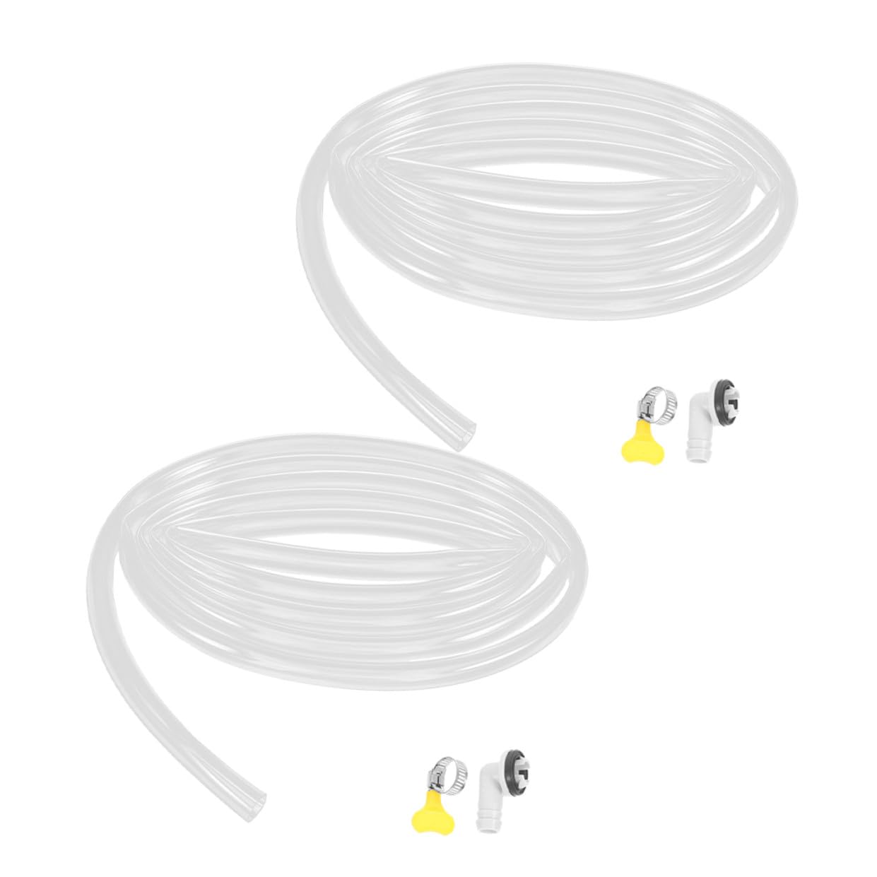 Zerodeko 2pezzi Tubo Flessibile di Scarico per Condizionatore d Aria Connettore Gomito Tubo di Scarico per Condensazione Adattatore per Tubi Flessibili Parte di Ricambio per Condizionatore