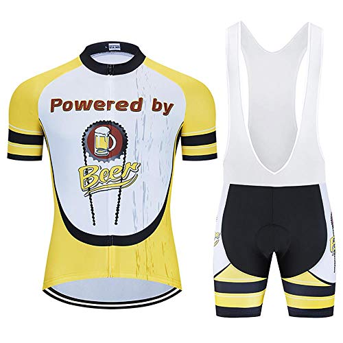 MOXILYN Men Cycling Jersey Bike Clothing kit MTB Jerseys Mountain Bicycle Shirt + Cycling Bibs with 20D Pad