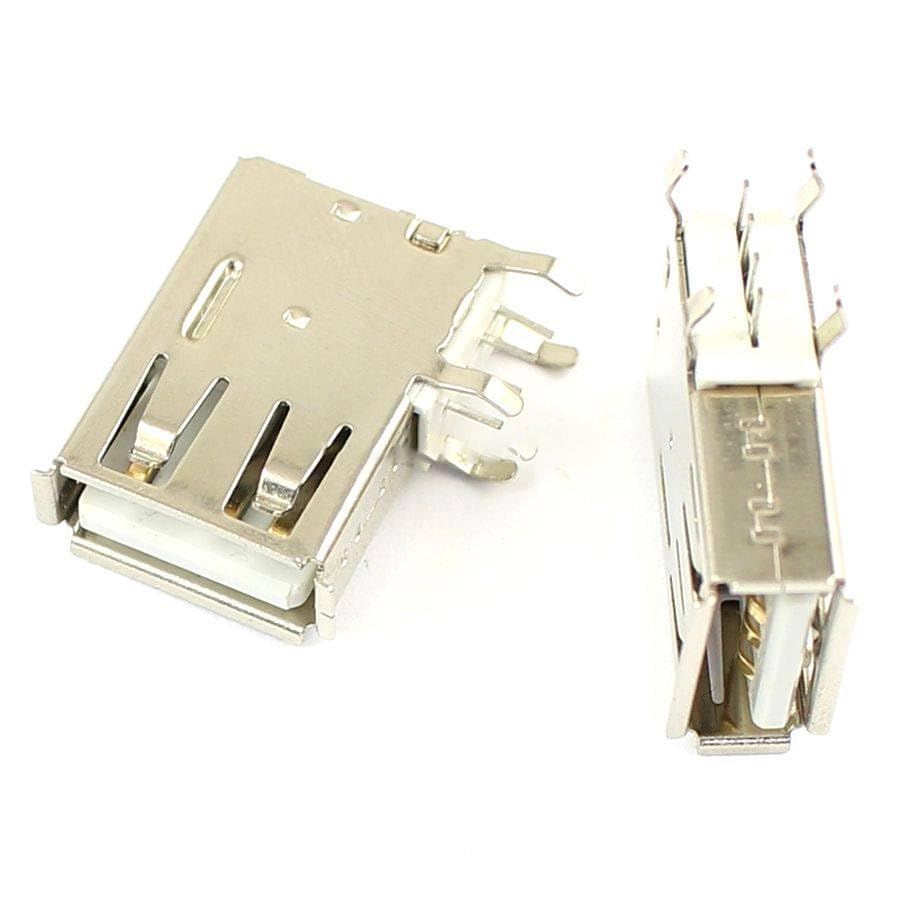 Generic 100 Pcs USB 4 Pin Female Connector for Computer Use