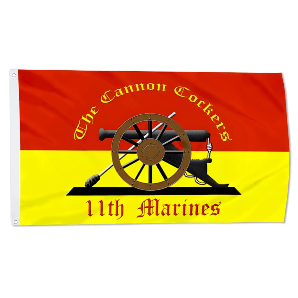 Fyon 11th Marine Regiment Flag 3x5Feet 1st Marine Division Flag Banner with 2 Brass Grommets