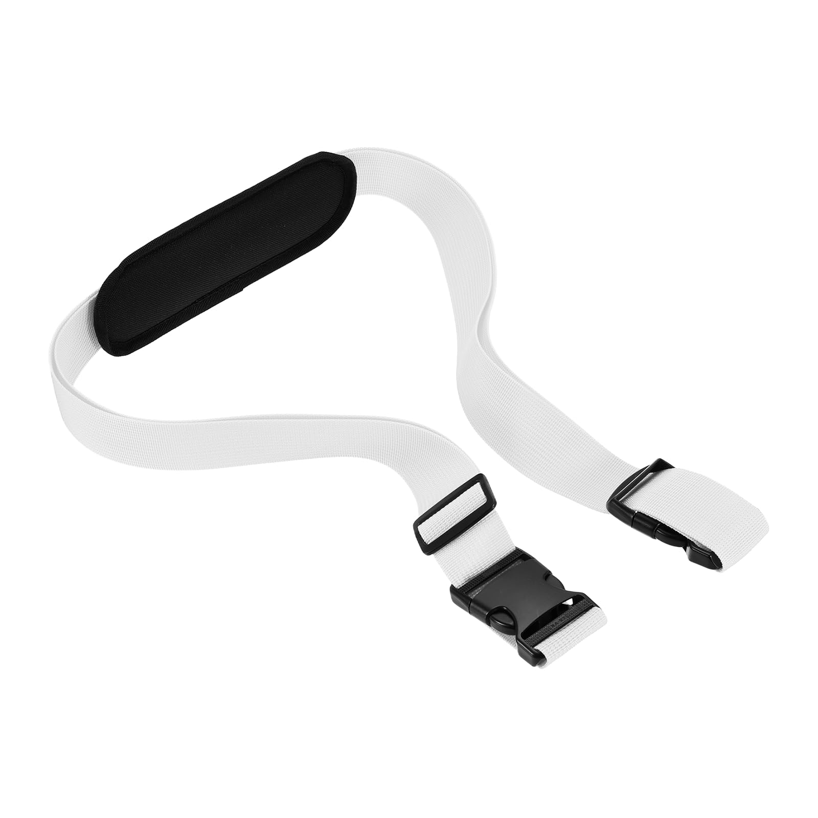 YELARXI Adjustable Beach Chair Carry Straps, Heavy Duty Replacement Universal Shoulder Straps for Folding, 1 Pack & White - Fitting for (Camping/Picnics/Backpacking/Outdoor)