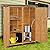 VINGLI Outdoor Wood Storage Shed with Lockable Design, Extra Large Capacity Outside Cabinet Tool Shed with Shelves, Garden Sheds & Outdoor Storage Made with Waterproof roof for Garden, Yard, Lawn
