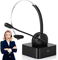Headset Office, Headset Office para Telefone MonoAuricular, Para Pc e Notebook, Para Computador, Fone Call Center, Fone com Cancelamento de Ruido