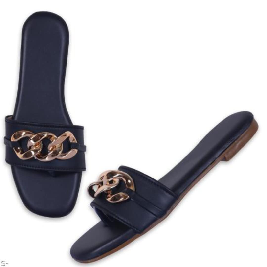 FASHFLOW T Shape Flat Sandal Slippers For Women's And Girls