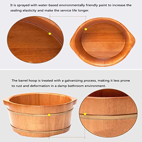 Spa de pies de madera sólido para pedicure y relajación miniatura 5