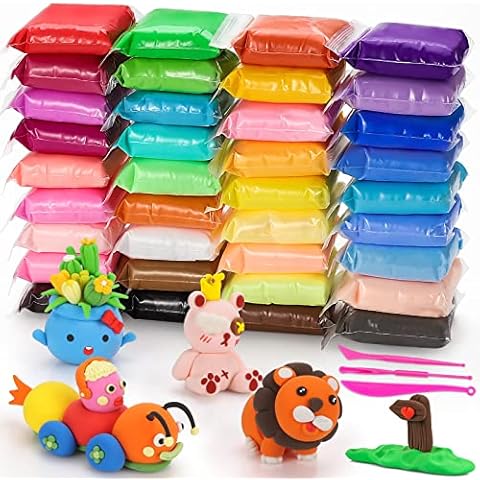 CiaraQ Modeling Clay Kit - 36 Colors Air Dry Ultra Light Clay, Safe & Non-Toxic, Great Gift for Kids. … Cover