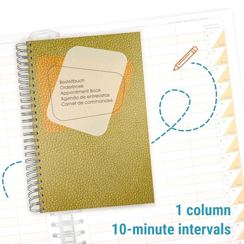 Carnet de rendez-vous élégant avec couverture rigide extra robuste pour coiffeurs - 3
