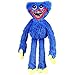 Poppy Playtime Huggy wuggys Peluche,Monstre en Peluche d'horreur Bleu，Monstre de Saucisse réaliste,Cadeaux de poupée en Peluche de Noël d'horreur pour l'anniversaire d'un Fan de Jeu 40cm (Bleu) Q1