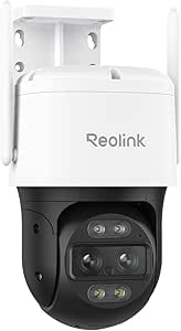 Reolink 4K PTZ Outdoor WiFi Surveillance Camera with Dual Lens, 360° View, Auto Tracking, People/Vehicle/Animal Detection, 6X Zoom, Color Night Vision, TrackMix WiFi asin的图片