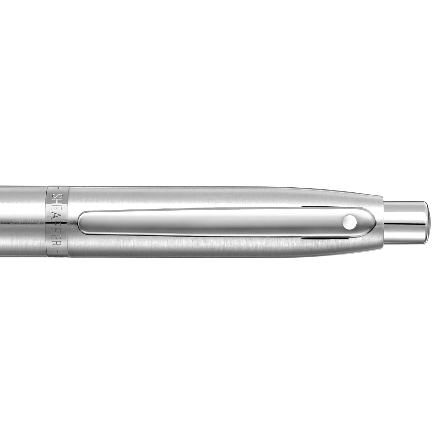 Sheaffer VFM 9426 Brushed Chrome Ballpoint Pen With Chrome Trim | Premium Silver Ballpen - Image 4
