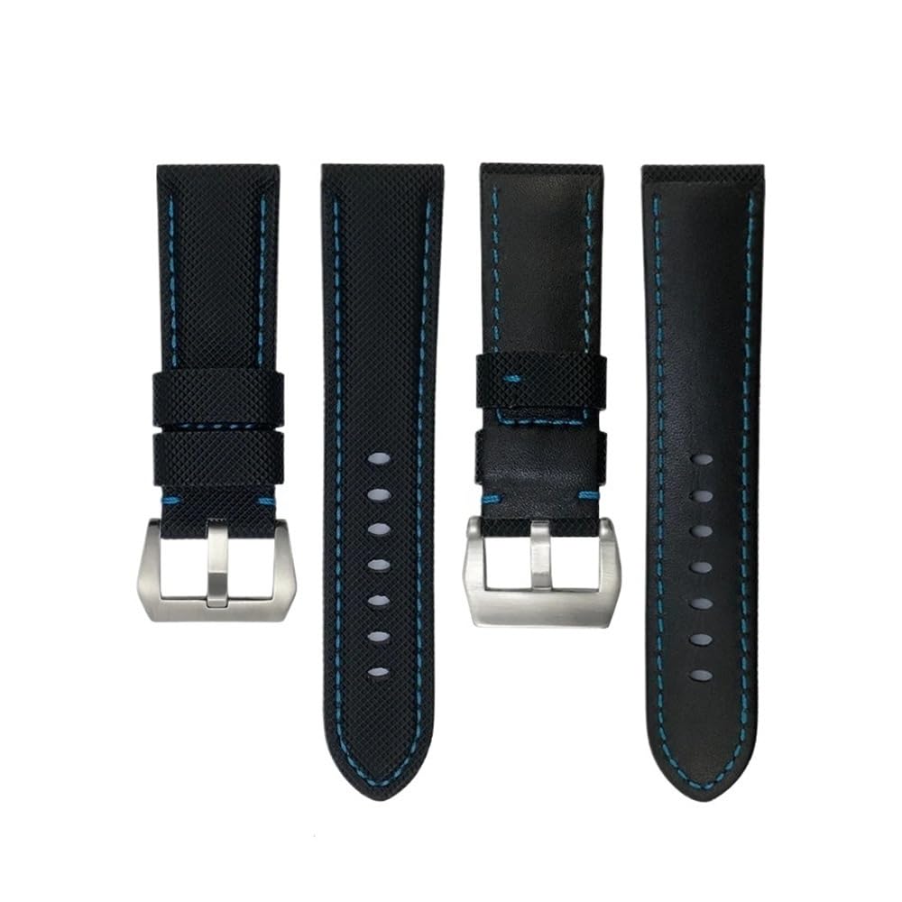22mm 24mm 26mm Nylon Texture cinturino in fibra di carbonio adatto for Panerai for Luminor PAM1312 441 orologio nero braccialetto