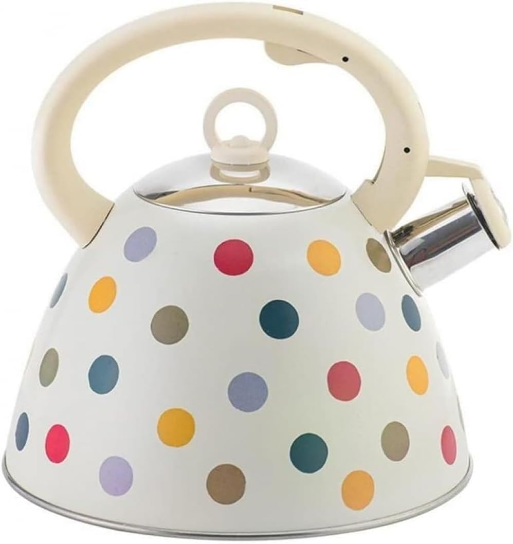 Tea kettle, Stovetop Whistling Tea Kettle 3L Stainless Steel Teapot with Heat Proof Handle for Gas and Induction Cookers